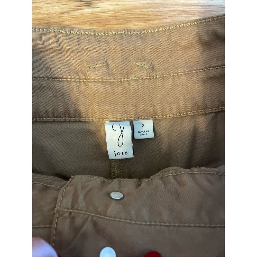 Joie Womens Size 2 Tan Khakis High Rise Straight Leg Dress Pants New without Tag - Picture 2 of 3